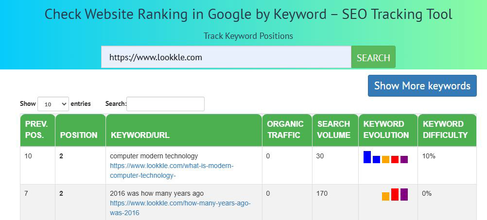 How to Use Our Tool to Check Website Ranking in Google by Keyword - Organic Keywords